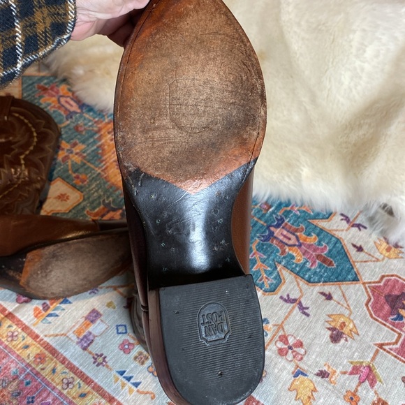 DAN POST MEN LEATHER CIWBOY BOOTS SIZE 10.5 D - Picture 8 of 10